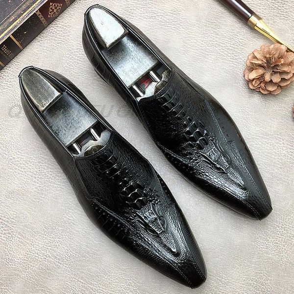 black blue men luxury dress shoes italian men business wedding slip on genuine leather formal party oxfords pointed toe shoes
black blue men luxury dress shoes italian men business wedding slip on genuine leather formal party oxfords pointed toe shoes