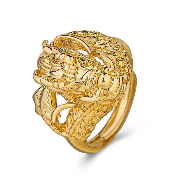european and american fashion upscale retro dragon ring gold shop style vietnam gold plated imitation gold panlong fashion mans ring copper, Silver
european and american fashion upscale retro dragon ring gold shop style vietnam gold plated imitation gold panlong fashion mans ring copper, Silver