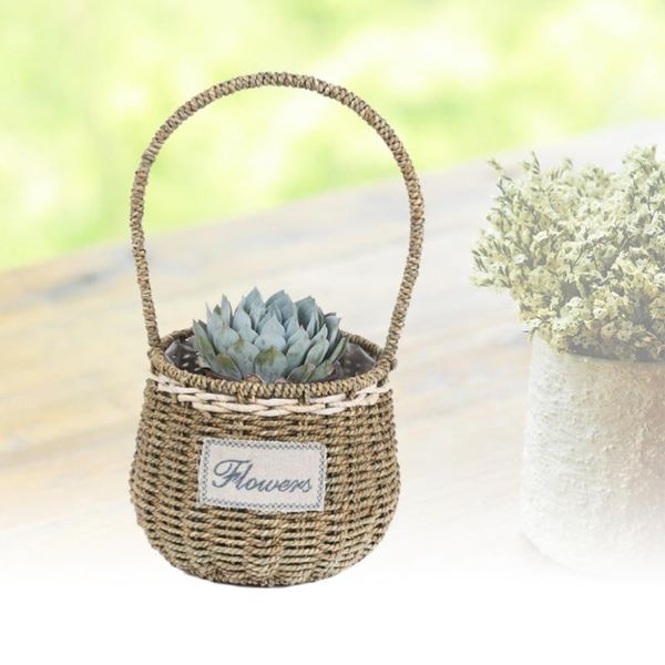 storage baskets portable flower basket with handle home garden decoration straw pot(large size 17 x 18cm)
storage baskets portable flower basket with handle home garden decoration straw pot(large size 17 x 18cm)