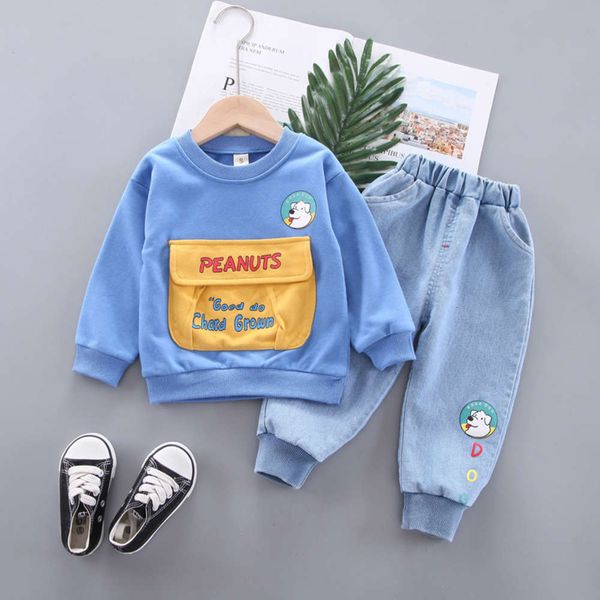 sweater boys' girls' jamie wolf 2021 spring and autumn round neck big pocket letter long sleeve two piece set fashion, White
sweater boys' girls' jamie wolf 2021 spring and autumn round neck big pocket letter long sleeve two piece set fashion, White