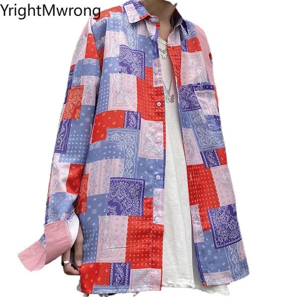 men's casual shirts streetwear japanese young woman man bandana plaid hawaii loose harajuku long sleeve button shirt blouse outfit fash, White;black
men's casual shirts streetwear japanese young woman man bandana plaid hawaii loose harajuku long sleeve button shirt blouse outfit fash, White;black