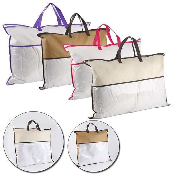 storage bags non-woven portable clothes tote bag organizer pillow blanket with zip sealing for closet home travel
storage bags non-woven portable clothes tote bag organizer pillow blanket with zip sealing for closet home travel