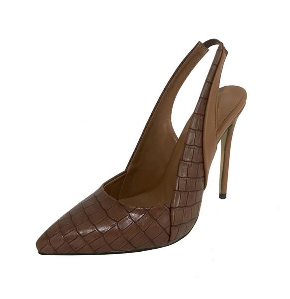 dress shoes stunning2021 brown stone pattern women's high-heeled exposed single chengdu slingbacks, Black
dress shoes stunning2021 brown stone pattern women's high-heeled exposed single chengdu slingbacks, Black