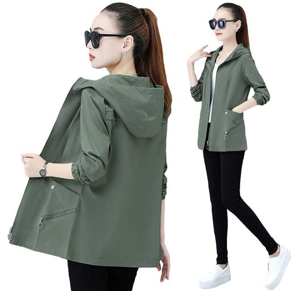 women's suits & blazers spring autumn womens coat hooded zipper loose jacket casual long sleeve windbreaker tooling ladies outerwear pl, White;black
women's suits & blazers spring autumn womens coat hooded zipper loose jacket casual long sleeve windbreaker tooling ladies outerwear pl, White;black