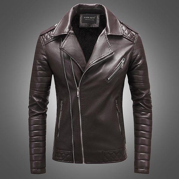 men's jackets street leather jacket men winter fleece motorcycle pu leahter keep warm male stand collar casual windbreaker slim coat, Black;brown
men's jackets street leather jacket men winter fleece motorcycle pu leahter keep warm male stand collar casual windbreaker slim coat, Black;brown