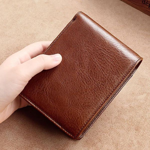 men fashion genuine cow leather wallet short retro card holder mini soft slim wallet for man, Red;black
men fashion genuine cow leather wallet short retro card holder mini soft slim wallet for man, Red;black