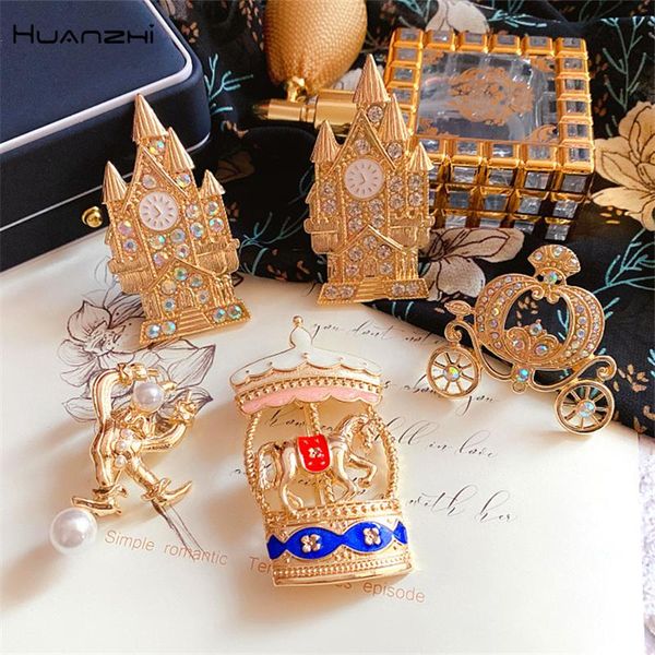 pins, brooches 2021 romantic colorful zircon pearl castle pumpkin carriage carousel clown brooch collar for women accessories party jewelry, Gray
pins, brooches 2021 romantic colorful zircon pearl castle pumpkin carriage carousel clown brooch collar for women accessories party jewelry, Gray