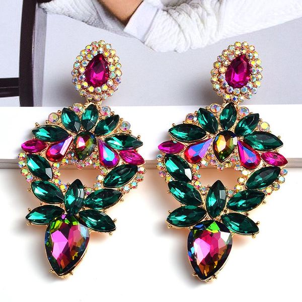 dangle & chandelier design long metal colorful crystal drop earrings high-quality fashion rhinestones jewelry accessories for women wholesal, Silver
dangle & chandelier design long metal colorful crystal drop earrings high-quality fashion rhinestones jewelry accessories for women wholesal, Silver