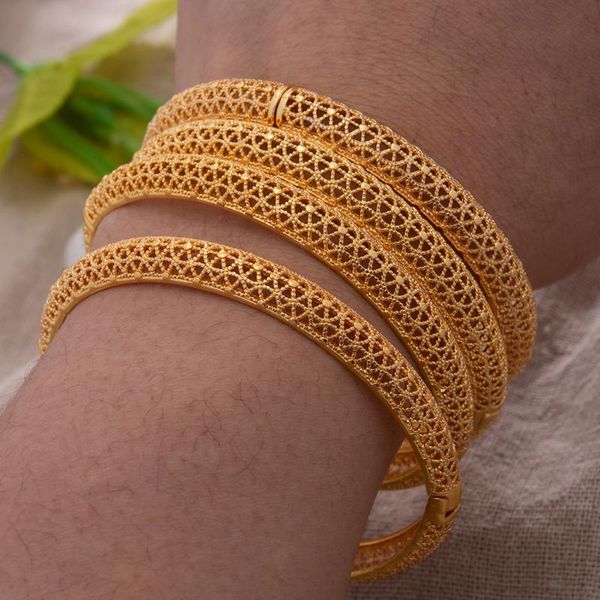 bangle 4pcs fashion 24k gold color wedding dubai bangles for women bride bracelets ethiopian/france/african/dubai jewelry gifts, Black
bangle 4pcs fashion 24k gold color wedding dubai bangles for women bride bracelets ethiopian/france/african/dubai jewelry gifts, Black