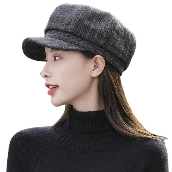stingy brim hats women girls autumn beret female octagonal retro plaid casual outdoors french fashion caps halloween chrirstmas gift, Blue;gray
stingy brim hats women girls autumn beret female octagonal retro plaid casual outdoors french fashion caps halloween chrirstmas gift, Blue;gray