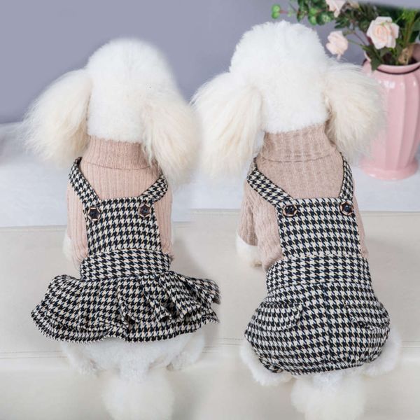 autumn and winter new lovers' thousand bird lattice teddy small dog princs backpack skirt pet clothing
autumn and winter new lovers' thousand bird lattice teddy small dog princs backpack skirt pet clothing