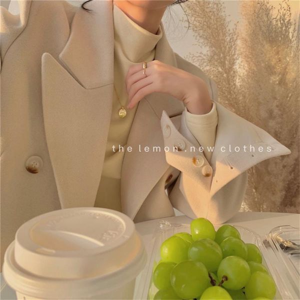 women's wool & blends the long and medium woolen overcoat, suit collar, coat, thin thick casual coat in winter, Black
women's wool & blends the long and medium woolen overcoat, suit collar, coat, thin thick casual coat in winter, Black