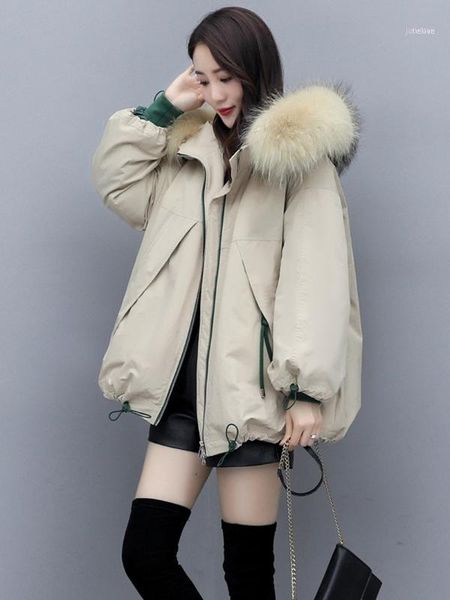 female jacket women's windbreaker winter clothes women big fur collar woman parkas down cotton womenswear ropa mujer lxr2011, Black
female jacket women's windbreaker winter clothes women big fur collar woman parkas down cotton womenswear ropa mujer lxr2011, Black