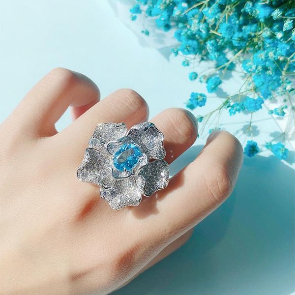 wedding rings fashion flower ring exaggeration geometry charm silver jewelry inlay multi layer zircon women's party luxury accessories, Slivery;golden
wedding rings fashion flower ring exaggeration geometry charm silver jewelry inlay multi layer zircon women's party luxury accessories, Slivery;golden