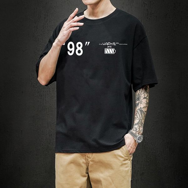 lion print t-shirt men's loose fashion cotton short sleeve kg-31, White;black
lion print t-shirt men's loose fashion cotton short sleeve kg-31, White;black