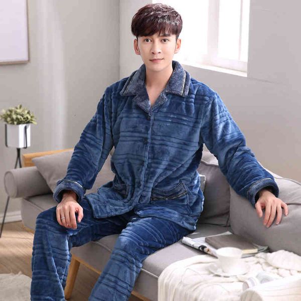 2021 winter pajamas for men thick flannel sleepwear suit 2 pcs pyjama homme warm casual home clothing pijama hombre -xxxl, Black;brown
2021 winter pajamas for men thick flannel sleepwear suit 2 pcs pyjama homme warm casual home clothing pijama hombre -xxxl, Black;brown