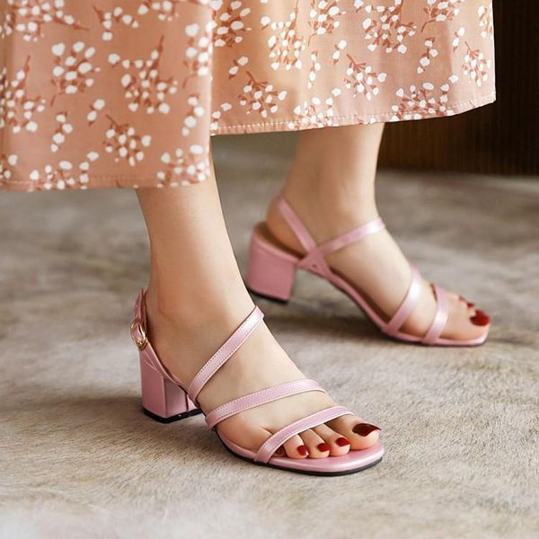 sandals pink summer comfortable and versatile open-toe high-heeled sandal casual outdoor solid color plus size shoes, Black
sandals pink summer comfortable and versatile open-toe high-heeled sandal casual outdoor solid color plus size shoes, Black