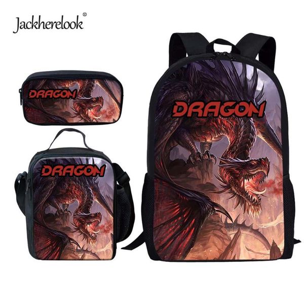 school bags jackherelook cool dragon design backpack for boys durable 3pcs/set large schoolbag satchel bookbag mochila
school bags jackherelook cool dragon design backpack for boys durable 3pcs/set large schoolbag satchel bookbag mochila