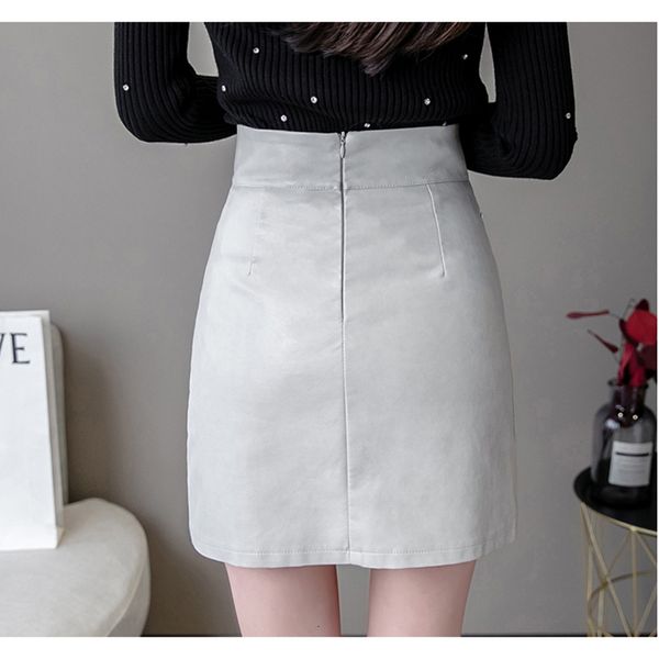 casual dresses black brown or white mini skirt female korean style high waist pu leather women winter zipper patchwork short s z1u, Black;gray
casual dresses black brown or white mini skirt female korean style high waist pu leather women winter zipper patchwork short s z1u, Black;gray