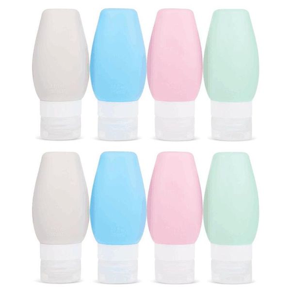 leakproof travel bottle set, 8 pieces 90ml multicolor silicone squeeze refillable container tube suitable for carry-on luggage l
leakproof travel bottle set, 8 pieces 90ml multicolor silicone squeeze refillable container tube suitable for carry-on luggage l
