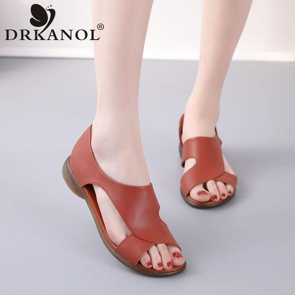 sandals drkanol 2021 genuine cow leather women summer leisure shoes fashion fish mouth soft bottom slip on flat, Black
sandals drkanol 2021 genuine cow leather women summer leisure shoes fashion fish mouth soft bottom slip on flat, Black