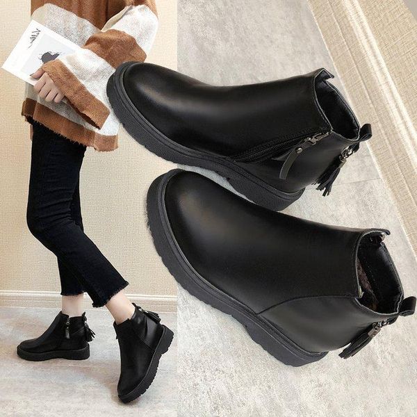 boots short women's fashionable round head patent leather european station casual thick bottom high side zipper naked, Black
boots short women's fashionable round head patent leather european station casual thick bottom high side zipper naked, Black