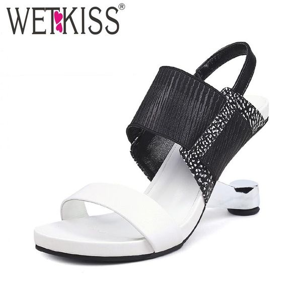 dress shoes wetkiss unusual heel high sandals summer women open toe footwear fashion print female cow leather elastic woman, Black
dress shoes wetkiss unusual heel high sandals summer women open toe footwear fashion print female cow leather elastic woman, Black