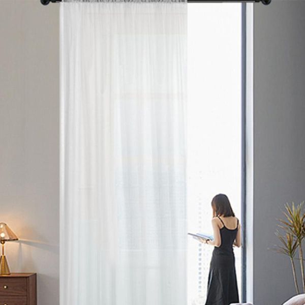curtain & drapes 1pc gauze transparent window voile curtains sheer for home bedroom living room (white, 140x2
curtain & drapes 1pc gauze transparent window voile curtains sheer for home bedroom living room (white, 140x2