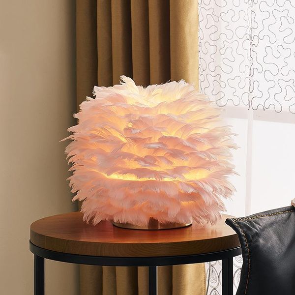 table lamps creative feather drum lamp elegant desk night light fashion modern living room lighting e27
table lamps creative feather drum lamp elegant desk night light fashion modern living room lighting e27