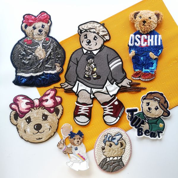 tools embroidery sew on big bear patch,embroidered large chenille bears cartoon badge, animal appliques badges diy accessory,animals patches, Black
tools embroidery sew on big bear patch,embroidered large chenille bears cartoon badge, animal appliques badges diy accessory,animals patches, Black