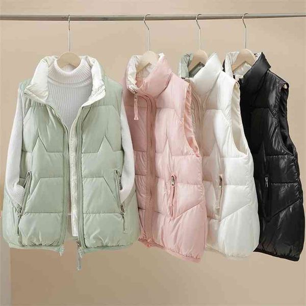 autumn winter vest solid colors casual waistcoat stand collar ligh ultra windproof outwear women puffer jacket plus size 210915, Black;white
autumn winter vest solid colors casual waistcoat stand collar ligh ultra windproof outwear women puffer jacket plus size 210915, Black;white