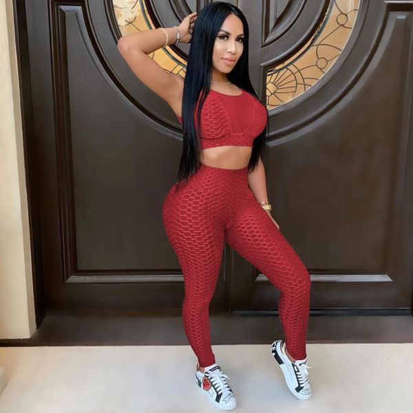 women tracksuits two pieces set sleeveless crop long pants 2 pieces set outfit skinny elastic casual outdoor wear, Gray
women tracksuits two pieces set sleeveless crop long pants 2 pieces set outfit skinny elastic casual outdoor wear, Gray