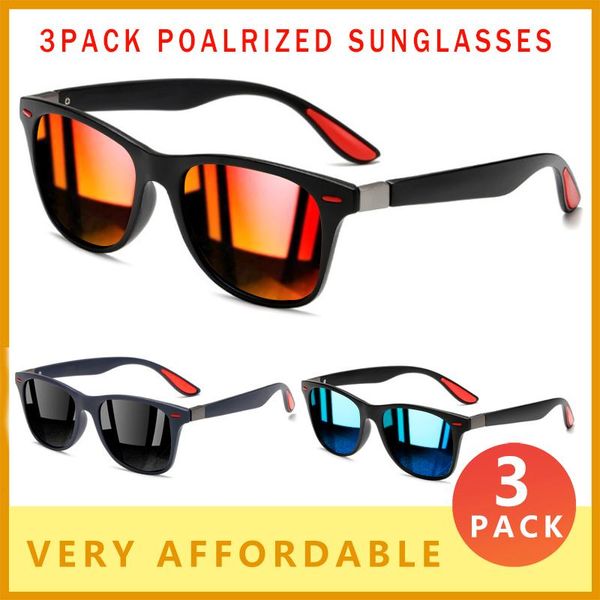 sunglasses 3 pack fashion polarized men brand designer classic square sun glasses lightweight frame 100% uv protection goggles, White;black
sunglasses 3 pack fashion polarized men brand designer classic square sun glasses lightweight frame 100% uv protection goggles, White;black
