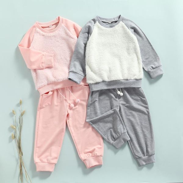 clothing sets 2 pieces kids suit set toddler solid color o-neck long sleeve + trousers with pockets for girls children's, White
clothing sets 2 pieces kids suit set toddler solid color o-neck long sleeve + trousers with pockets for girls children's, White
