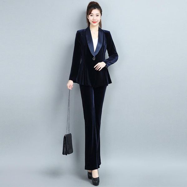 women's two piece pants arrival female suits velvet blazer +trouser bussiness jacket office lady 2 pieces set plus size l-4xl, White
women's two piece pants arrival female suits velvet blazer +trouser bussiness jacket office lady 2 pieces set plus size l-4xl, White