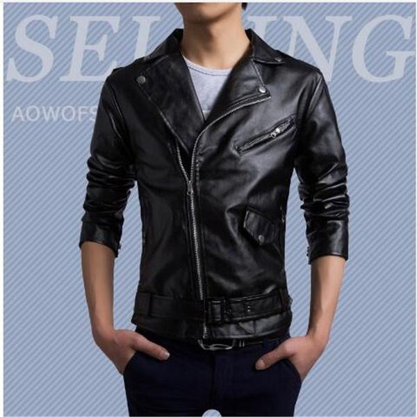 men's fur & faux high-q the negan same pu jacket coat clothing coats jackets, Black