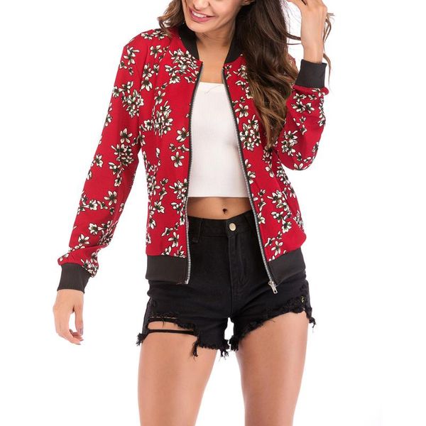 women's jackets women floral print jacket coat lady long sleeve zipper up retro autumn slim basic plus size short baseball female, Black;brown
women's jackets women floral print jacket coat lady long sleeve zipper up retro autumn slim basic plus size short baseball female, Black;brown