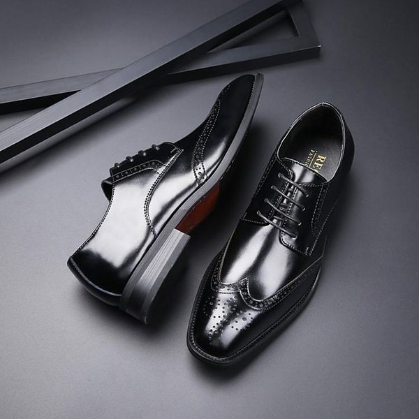 dress shoes x0019 men formal leather business casual office luxury male breathable oxfords, Black
dress shoes x0019 men formal leather business casual office luxury male breathable oxfords, Black