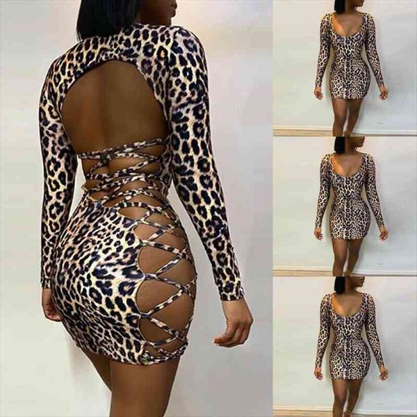 women bandage bodycon casual long sleeve bandage leopard printed evening party club mini dress, Black;gray
women bandage bodycon casual long sleeve bandage leopard printed evening party club mini dress, Black;gray