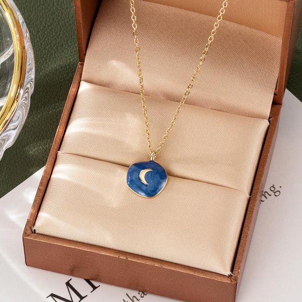 pendant necklaces heytree fashion bohemia moon choker necklace for women vintage metal chain blue couple pendants 2021 jewelry gifts, Silver
pendant necklaces heytree fashion bohemia moon choker necklace for women vintage metal chain blue couple pendants 2021 jewelry gifts, Silver