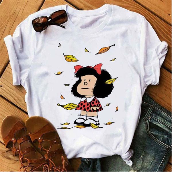 womens kawaii mafalda printed t shirt women cartoon casual graphic tshirts short sleeved summer female shirts, White
womens kawaii mafalda printed t shirt women cartoon casual graphic tshirts short sleeved summer female shirts, White