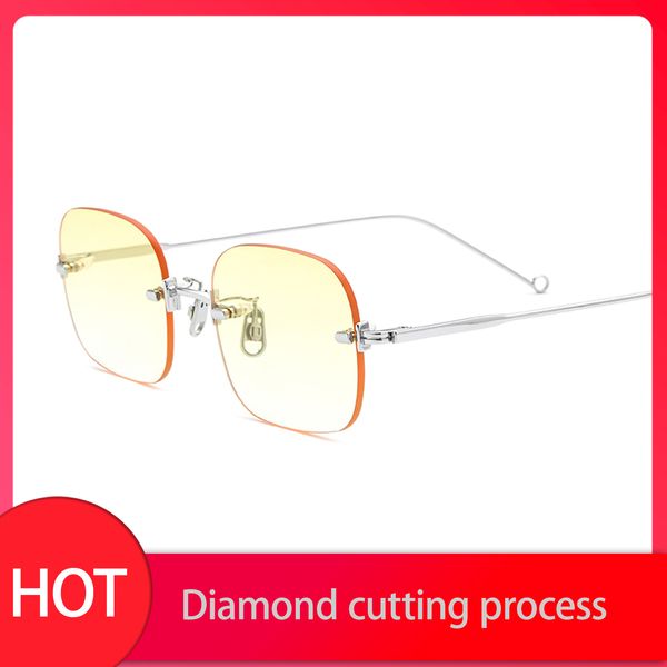 luxury designer glasses sunglasses korean brand frameless pink pure titanium eyewear ladies traveling style uv400 goggles, White;black
luxury designer glasses sunglasses korean brand frameless pink pure titanium eyewear ladies traveling style uv400 goggles, White;black