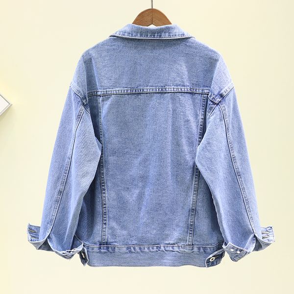 spring autumn harajuku denim women student outerwear big size loose vintage korean short female jeans jacket basic coat wr8t, Black;brown
spring autumn harajuku denim women student outerwear big size loose vintage korean short female jeans jacket basic coat wr8t, Black;brown