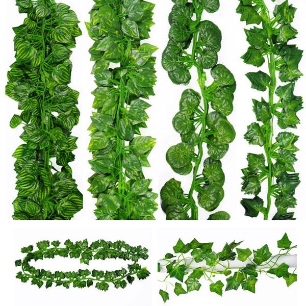 2.1m hanging artificial ivy green leaf garland plant vine fake foliage flowers home decor plastic flower rattan string
2.1m hanging artificial ivy green leaf garland plant vine fake foliage flowers home decor plastic flower rattan string
