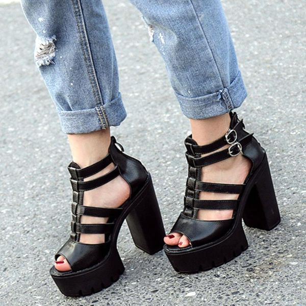 sandals 2021 brand fashion cool buckles gladiator gothic style extreme high heels leisure platform casual shoes women, Black
sandals 2021 brand fashion cool buckles gladiator gothic style extreme high heels leisure platform casual shoes women, Black