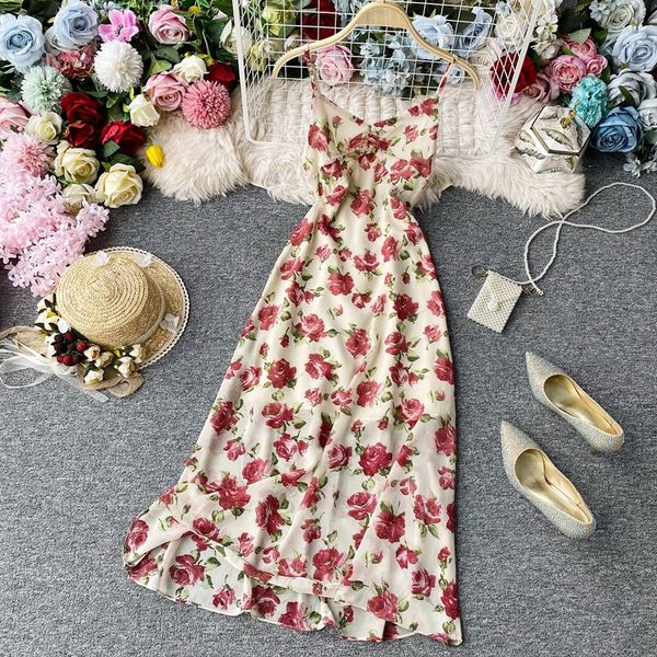 2021 summer beach women slim backless v-neck ladies flower chiffon long retro robe vestidos mujer rcc5, Black;gray
2021 summer beach women slim backless v-neck ladies flower chiffon long retro robe vestidos mujer rcc5, Black;gray