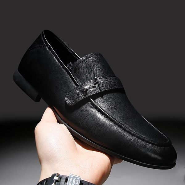 dress shoes straight 2021 summer men's leather business lazy british style doudou, Black
dress shoes straight 2021 summer men's leather business lazy british style doudou, Black