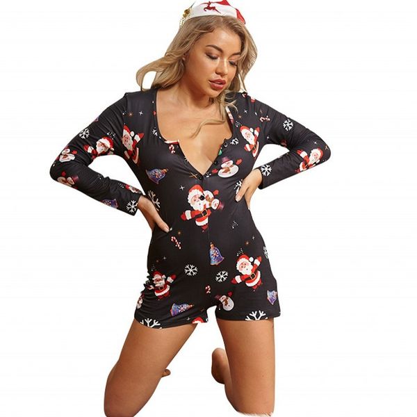 black neckline v bodycon women's casual overalls sleeve full christmas pattern bodysuit nightclub impression plus size 5xl bhwg, Gray
black neckline v bodycon women's casual overalls sleeve full christmas pattern bodysuit nightclub impression plus size 5xl bhwg, Gray