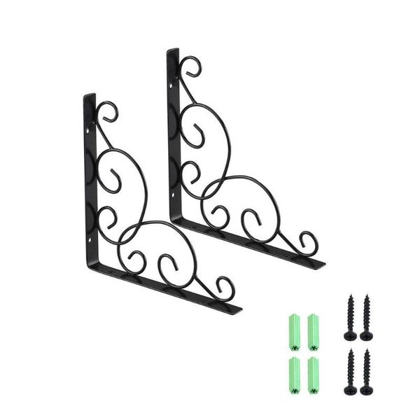hooks & rails shelf brackets wall mounted floral black storage board support frame iron metal tripod
hooks & rails shelf brackets wall mounted floral black storage board support frame iron metal tripod