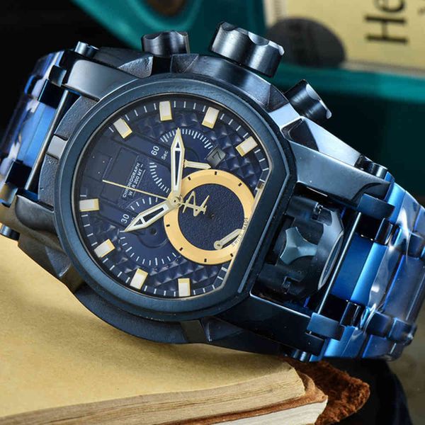 undefeated sport men's quartz bolt zeus watch 52mm stainless luminous chronograph invicible invicto dropshipping reloj de hombre, Silver
undefeated sport men's quartz bolt zeus watch 52mm stainless luminous chronograph invicible invicto dropshipping reloj de hombre, Silver